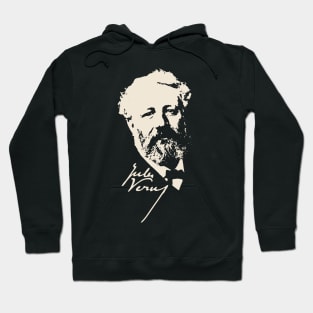 Science Fiction Visionary - Jules Verne Portrait 5 Hoodie